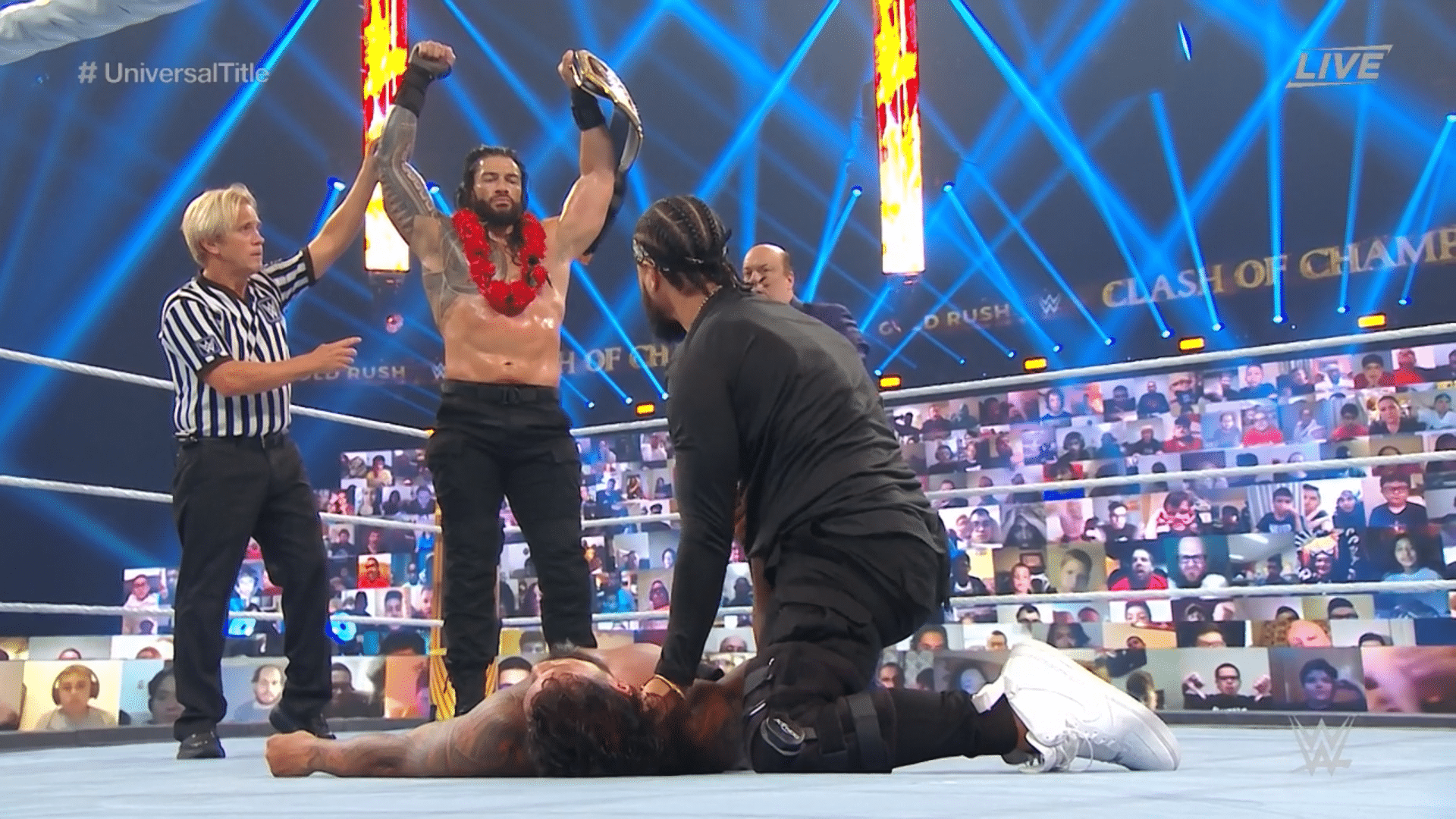 The Rock risponde a un post celebrativo di Roman Reigns