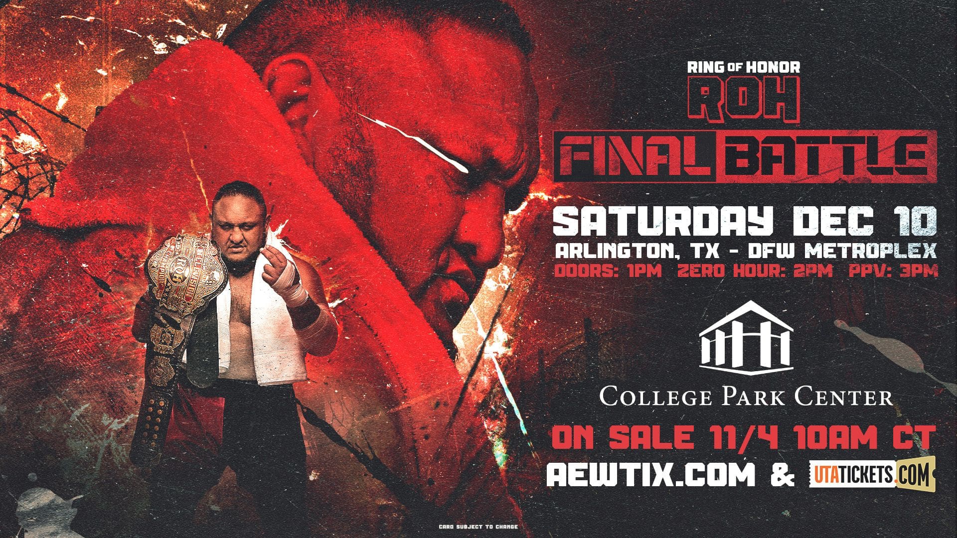 Annunciato ROH Final Battle 2022