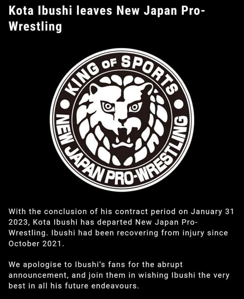 kota ibushi release