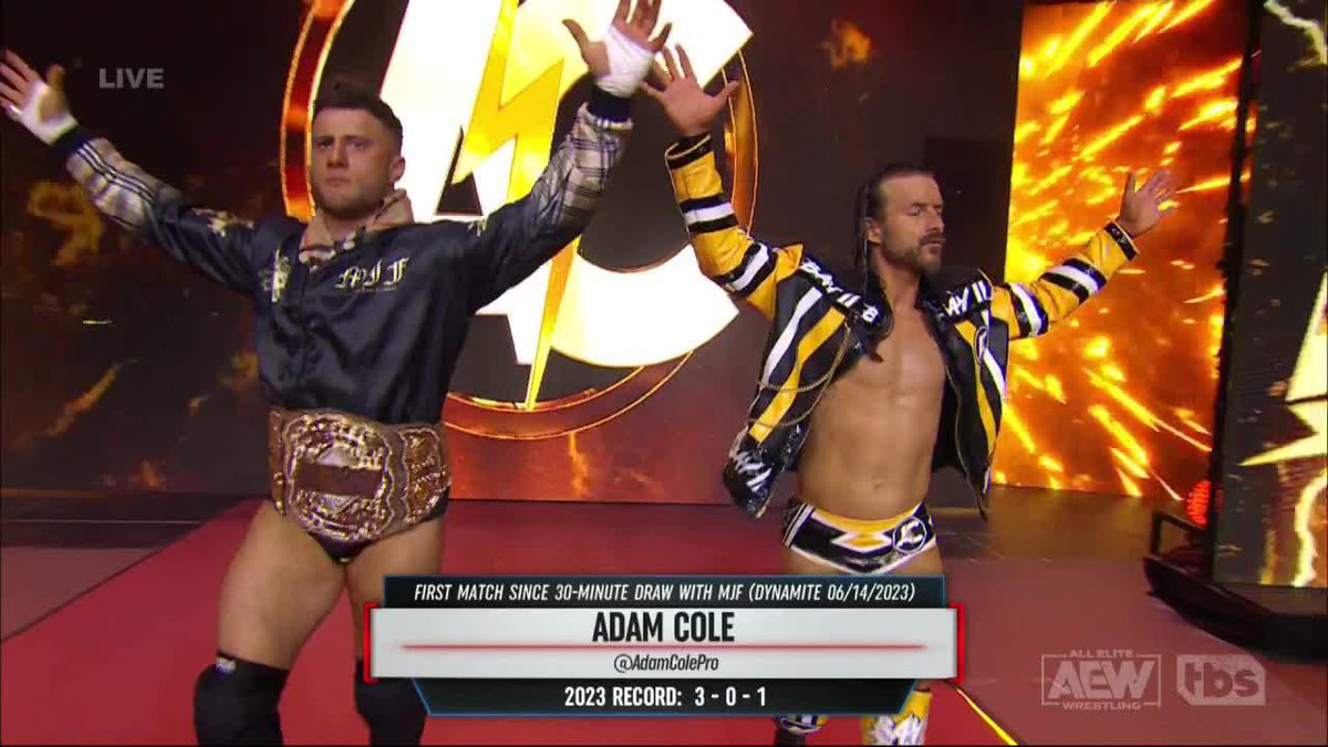 Adam Cole: “Impressionato da MJF sin dal primo momento”