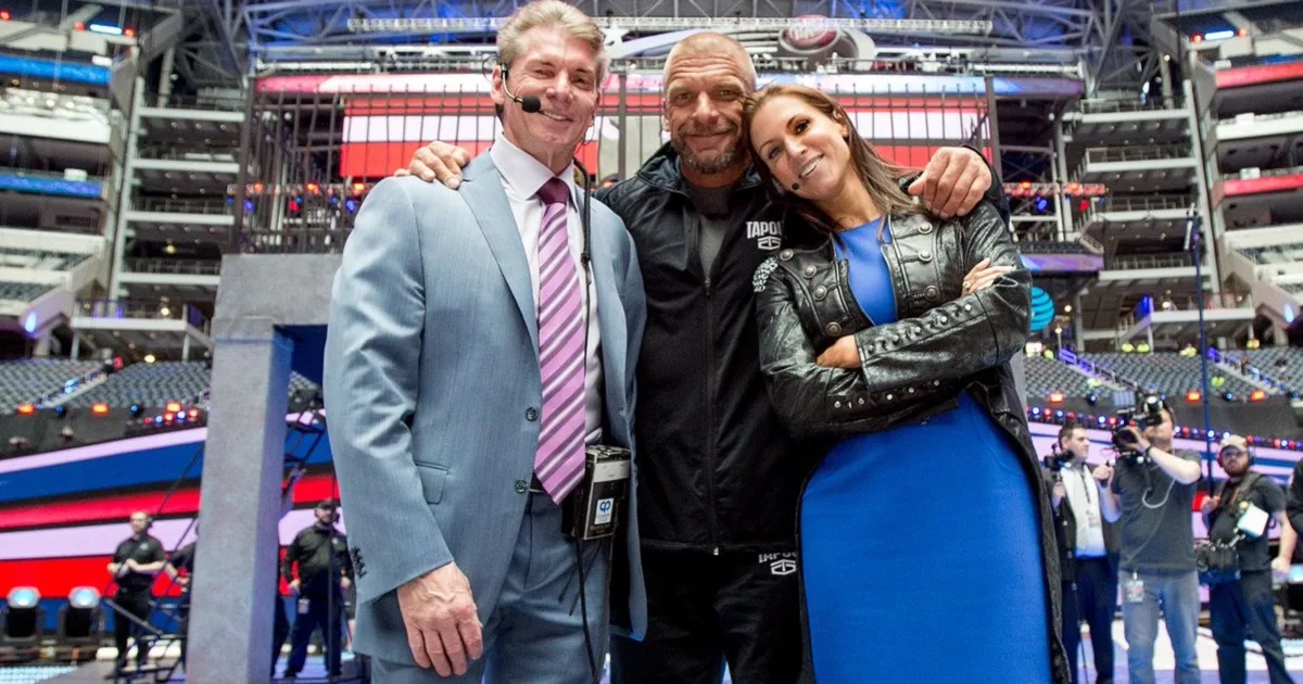 Triple H Vince McMahon Stephanie McMahon
