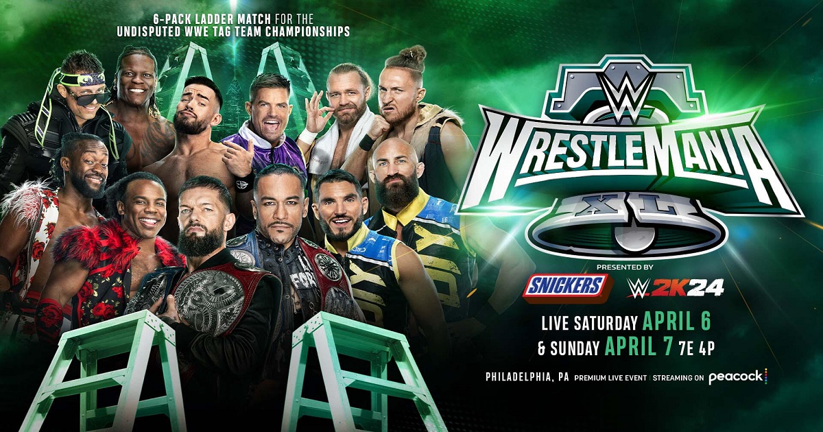 WRESTLEMANIA XL: Il Six Pack Ladder Tag Team Match è uno spettacolo, i vincitori ancora di più!