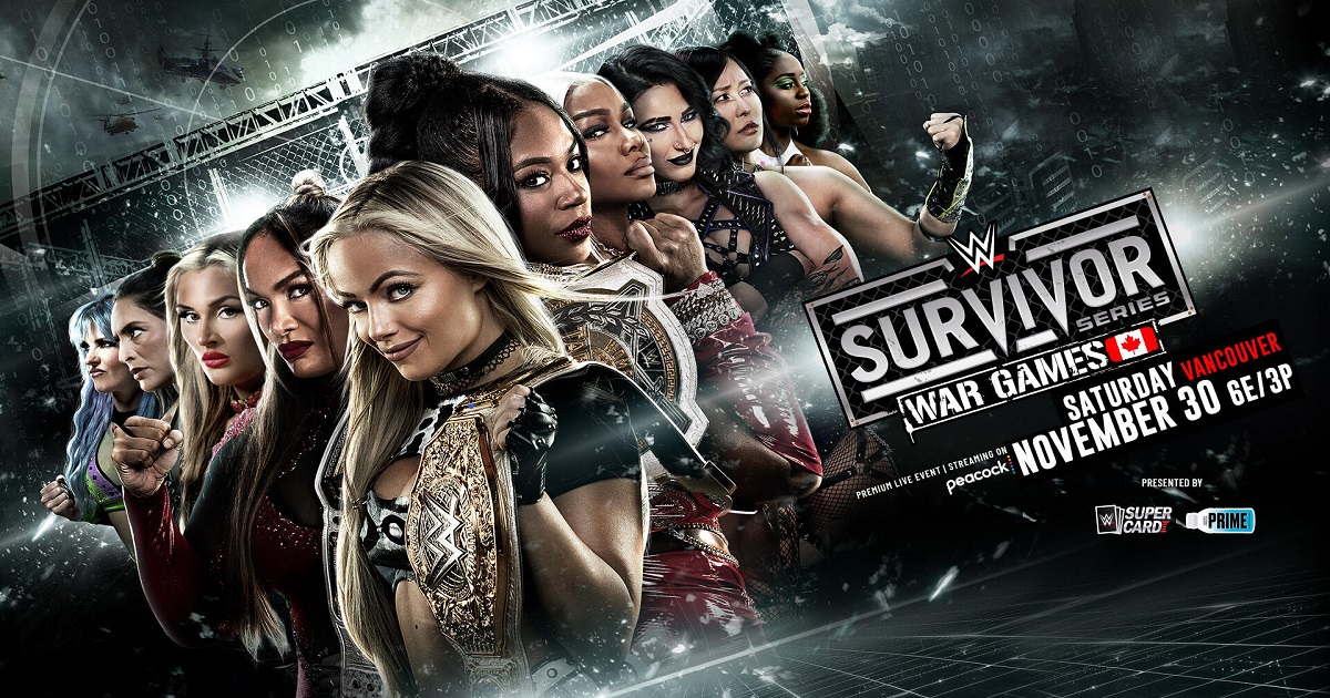 Survivor Series 2024 Rhea Ripley, Bianca Belair, Jade Cargill, IYO SKY & Kairi Sane vs. Liv Morgan, Nia Jax, Tiffany Stratton & Candice LeRae