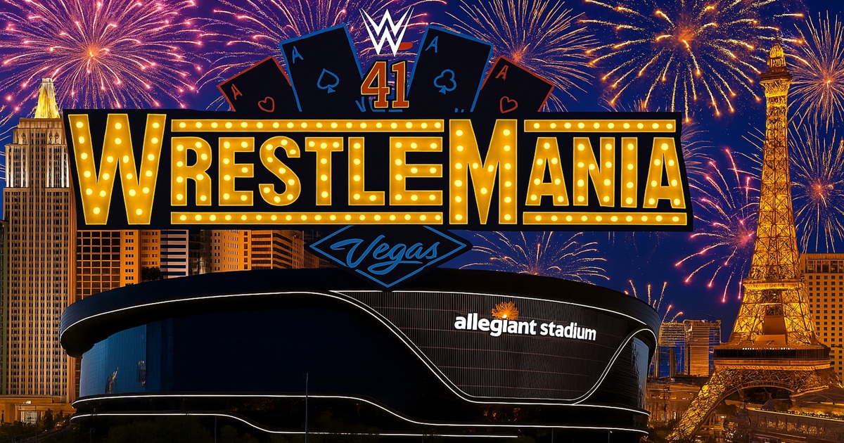WWE: Cresce l’attesa per WrestleMania 41, trapela una foto dello stage