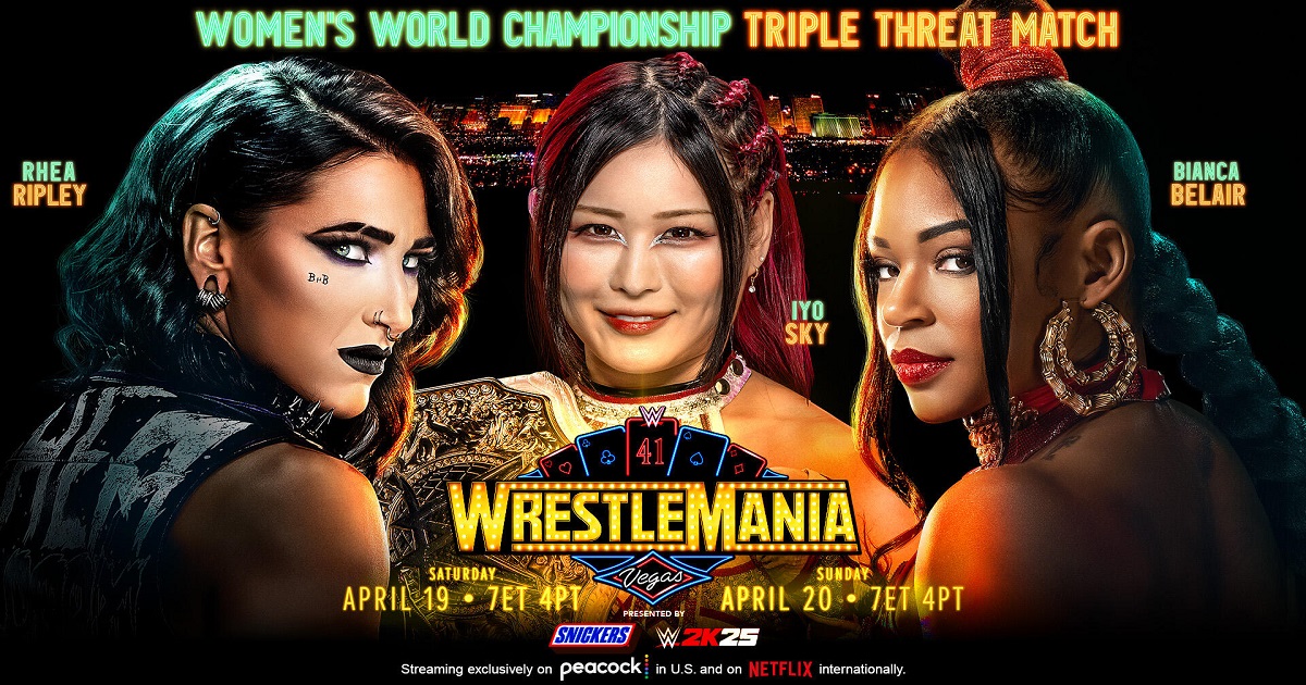 WrestleMania 41 Iyo Sky Rhea Ripley Bianca Belair