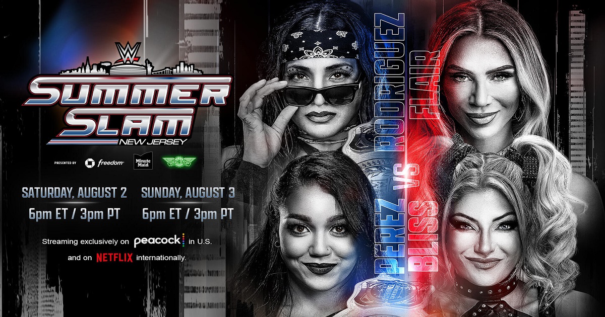 SummerSlam 2025 Charlotte Flair Alexa Bliss Raquel Rodriguez Roxanne Perez