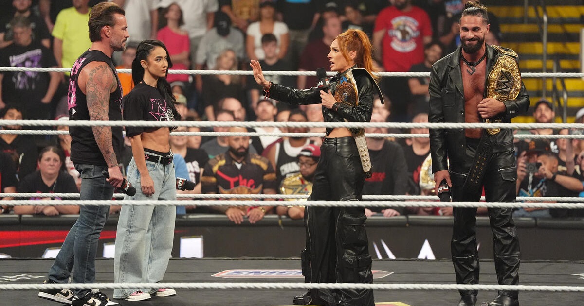 AJ Lee Becky Lynch CM Punk Seth Rollins