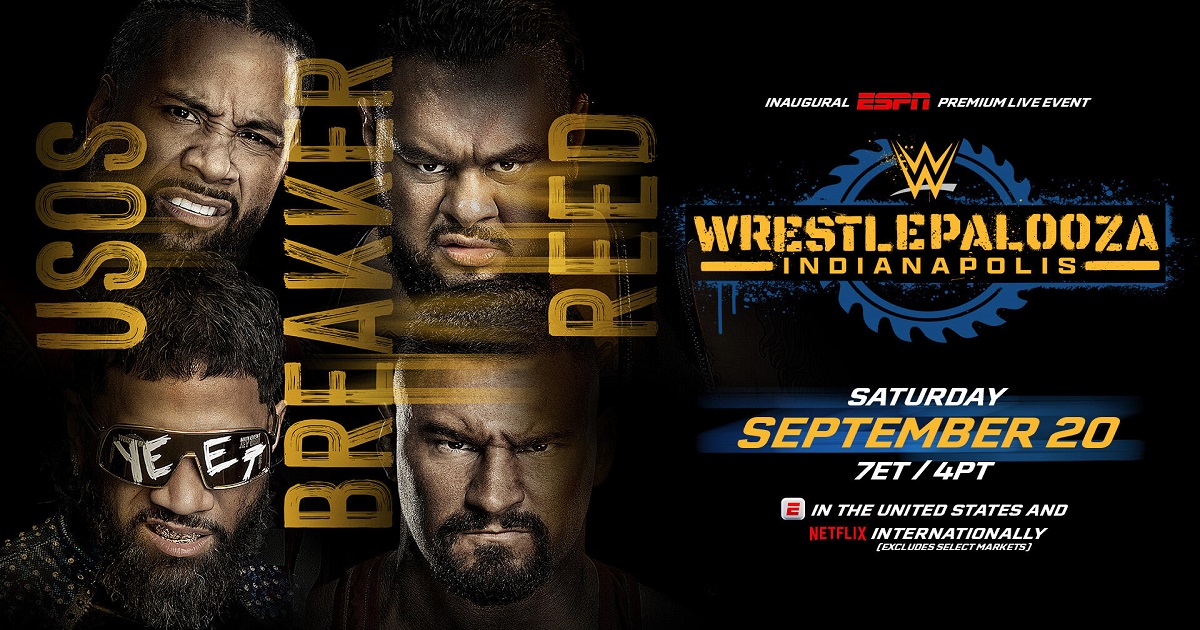 Wrestlepalooza 2025 Jey Uso Jimmy Uso Bronson Reed Bron Breakker